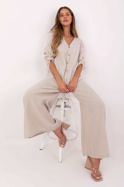 Spodnie Damskie Model MI-SP-2563.84 Beige - Italy Moda Spodnie Damskie Model MI-SP-2563.84 Beige - Italy Moda
