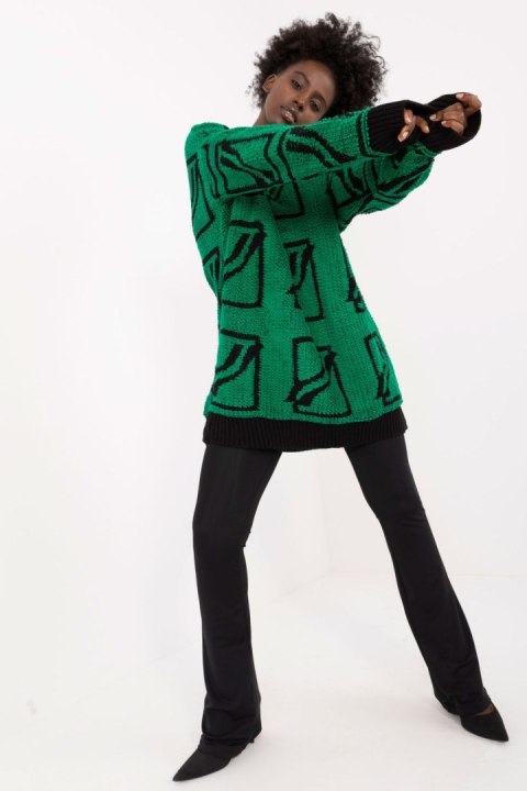 Sweter Damski Model BA-SW-0277.02 Green - Badu Sweter Damski Model BA-SW-0277.02 Green - Badu