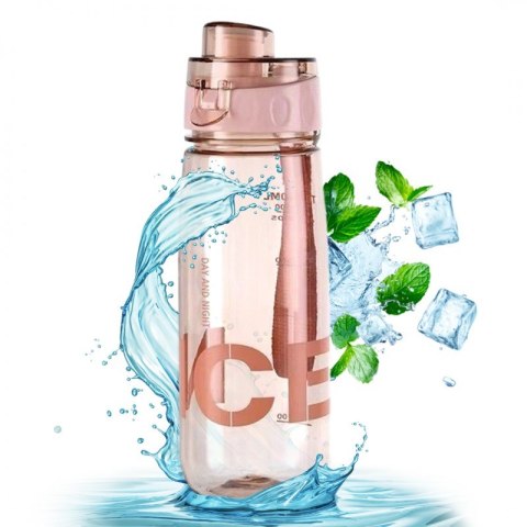 BUTELKA NA WODĘ BIDON NA SIŁOWNIĘ FITNESS 800ml przenośny różowy BD46 BUTELKA NA WODĘ BIDON NA SIŁOWNIĘ FITNESS 800ml przenośny różowy BD46