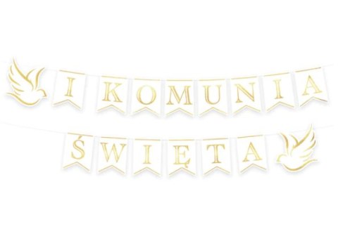 Banner komunijny Pierwsza Komunia Święta 250 cm | 127476 Banner komunijny Pierwsza Komunia Święta 250 cm | 127476