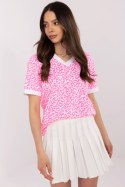 Bluzka Model MI-BZ-M6312.22 Fluo Pink - Italy Moda