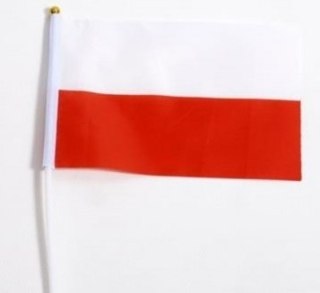Flaga 10szt. BIAŁO-CZERWONA