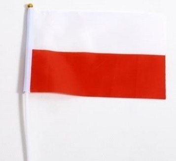 Flaga 10szt. BIAŁO-CZERWONA
