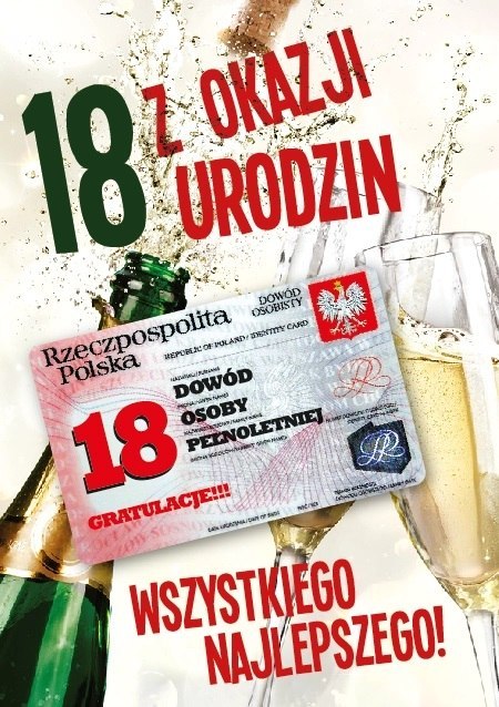 Karnet B6 Armin - Z OKAZJI 18 URODZIN M-59 Karnet B6 Armin - Z OKAZJI 18 URODZIN M-59