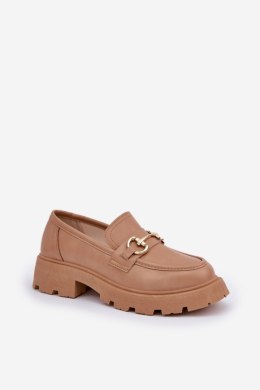 Mokasyny Model Ferietta VG280 Beige - Step in style