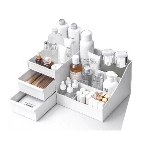 Organizer na kosmetyki biały 25,5x15,5x11,5 cm CB15B Organizer na kosmetyki biały 25,5x15,5x11,5 cm CB15B