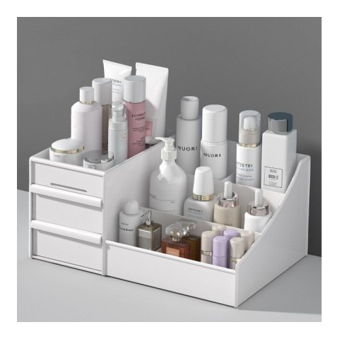 Organizer na kosmetyki biały 25,5x15,5x11,5 cm CB15B Organizer na kosmetyki biały 25,5x15,5x11,5 cm CB15B