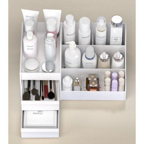 Organizer na kosmetyki biały 25,5x15,5x11,5 cm CB15B Organizer na kosmetyki biały 25,5x15,5x11,5 cm CB15B