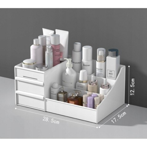 Organizer na kosmetyki biały 25,5x15,5x11,5 cm CB15B Organizer na kosmetyki biały 25,5x15,5x11,5 cm CB15B