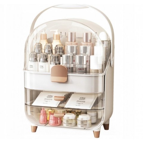 Organizer szkatułka na kosmetyki, biżuterię, biały 26,5 x 18,2 x 34,5 cm CB73 Organizer szkatułka na kosmetyki, biżuterię, biały 26,5 x 18,2 x 34,5 cm CB73