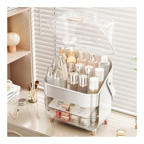 Organizer szkatułka na kosmetyki, biżuterię, biały 26,5 x 18,2 x 34,5 cm CB73 Organizer szkatułka na kosmetyki, biżuterię, biały 26,5 x 18,2 x 34,5 cm CB73