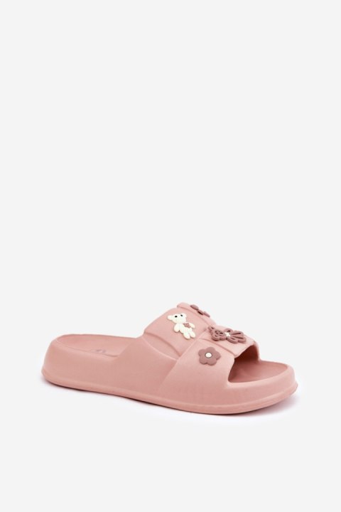 Sandał Klapki Model Redienna 25SD11-8912 Pink - Step in style Sandał Klapki Model Redienna 25SD11-8912 Pink - Step in style