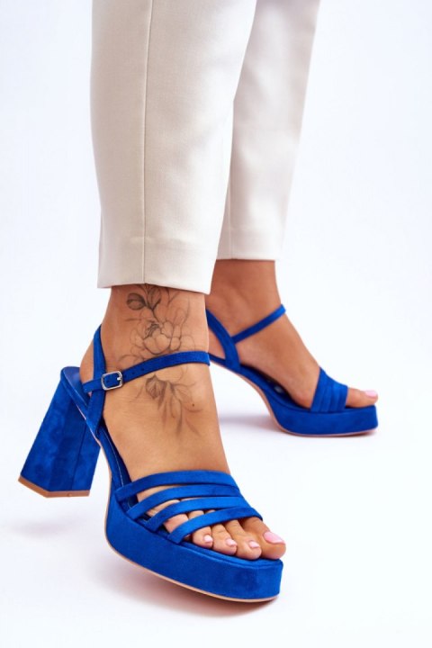 Sandały Model Verda ZY222 Blue - Step in style Sandały Model Verda ZY222 Blue - Step in style