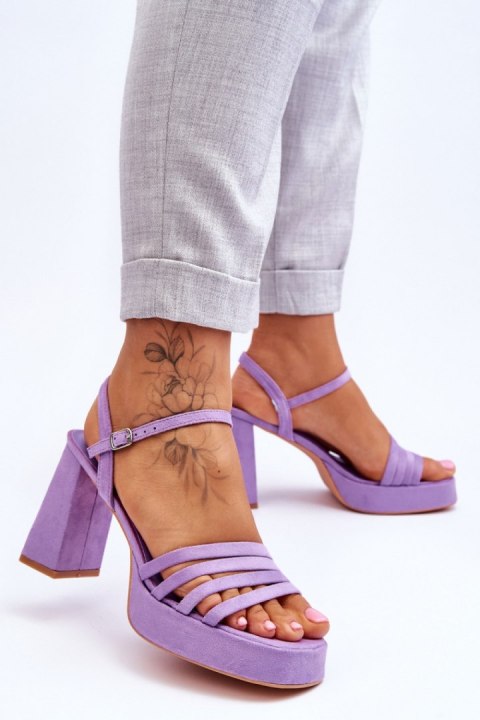 Sandały Model Verda ZY222 Violet - Step in style Sandały Model Verda ZY222 Violet - Step in style