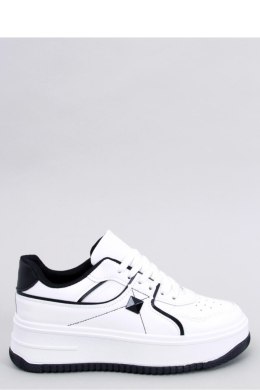 Sneakersy na koturnie HOLMES WHITE/BLACK - Inello