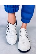 Sneakersy na koturnie HOLMES WHITE/BLACK - Inello