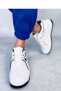 Sneakersy na koturnie HOLMES WHITE/BLACK - Inello