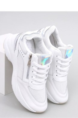 Sneakersy na koturnie MCBRIDE WHITE - Inello