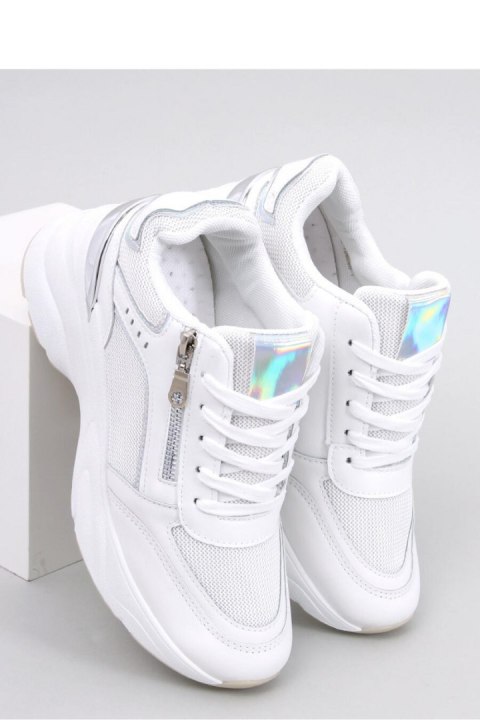 Sneakersy na koturnie MCBRIDE WHITE - Inello