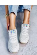 Sneakersy na koturnie MCBRIDE WHITE - Inello