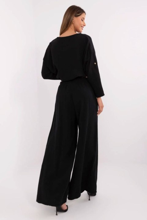 Spodnie Damskie Model MI-SP-2563.84 Black - Italy Moda Spodnie Damskie Model MI-SP-2563.84 Black - Italy Moda