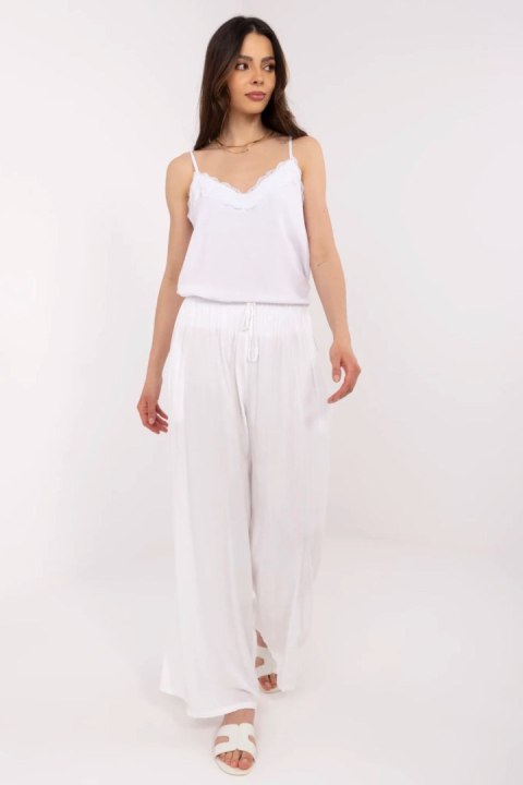 Spodnie Damskie Model MI-SP-25734.78 White - Italy Moda Spodnie Damskie Model MI-SP-25734.78 White - Italy Moda