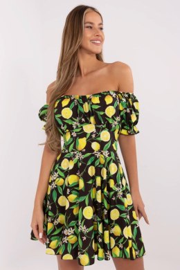 Sukienka Model MI-SK-23797.76 Black/Yellow - Italy Moda