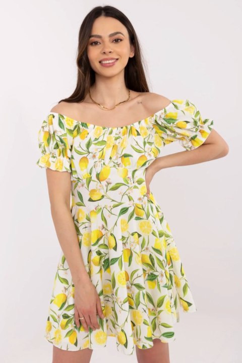 Sukienka Model MI-SK-23797.76 Ecru - Italy Moda