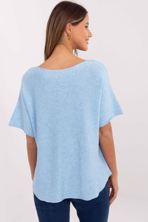Sweter Damski Model MO-SW-0703.63 Light Blue - Italy Moda Sweter Damski Model MO-SW-0703.63 Light Blue - Italy Moda