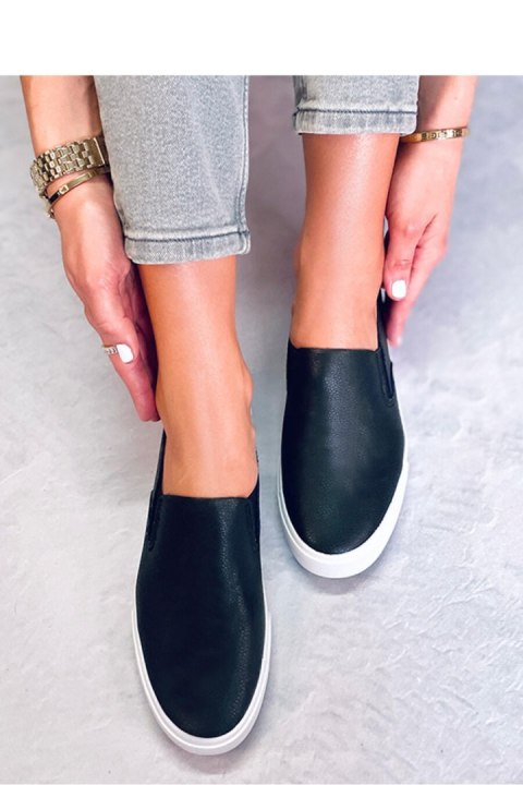 Trampki damskie slip-on DIAZ BLACK - Inello