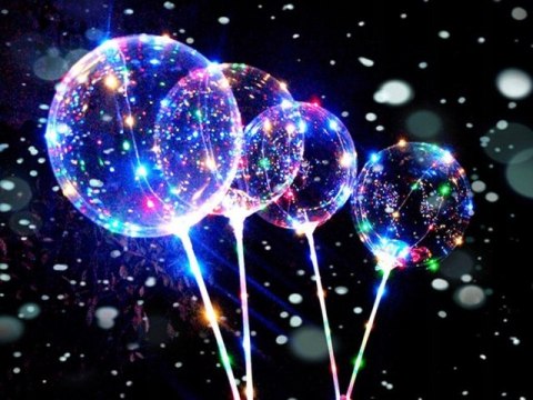 Balon 10szt led na hel okrągły bhl500o-19 Balon 10szt led na hel okrągły bhl500o-19