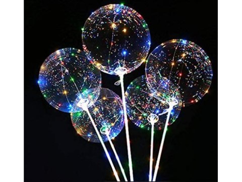 Balon 10szt led na hel okrągły bhl500o-19 Balon 10szt led na hel okrągły bhl500o-19