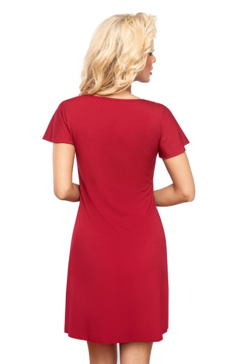 Koszulka nocna Koszula Nocna Model 201 Burgund - T!SSI Koszulka nocna Koszula Nocna Model 201 Burgund - T!SSI