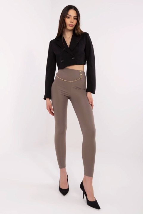 Legginsy Model CLM-LG-1382.01P Brown - Factory Price Legginsy Model CLM-LG-1382.01P Brown - Factory Price