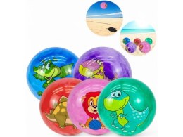 Piłka gumowa plażowa ze zwierzątkami 20cm pd181506