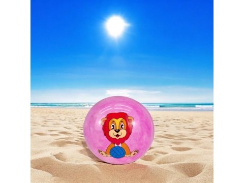 Piłka gumowa plażowa ze zwierzątkami 20cm pd181506 Piłka gumowa plażowa ze zwierzątkami 20cm pd181506