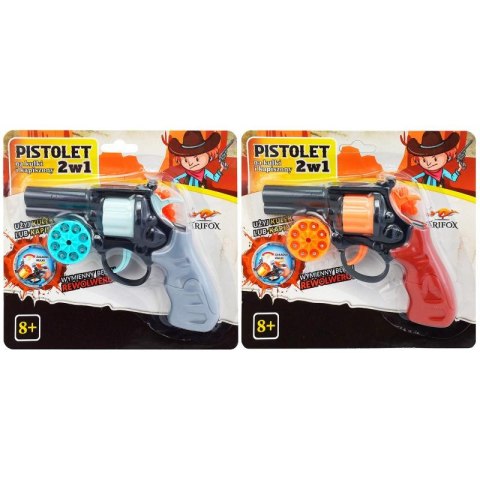 Pistolet na spłonkę i kulki na blistrze Pistolet na spłonkę i kulki na blistrze
