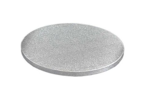 Podkład pod tort srebrny okrągły 28 cm x 1,2 cm H - 1424 Podkład pod tort srebrny okrągły 28 cm x 1,2 cm H - 1424