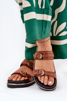 Sandał Klapki Model Ziferte LD-27 Camel - Step in style