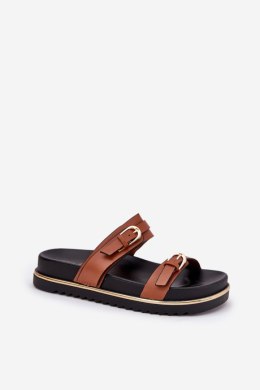 Sandał Klapki Model Ziferte LD-27 Camel - Step in style