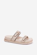 Sandał Klapki Model Ziferte LD-27 Light Beige - Step in style