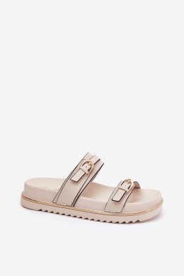 Sandał Klapki Model Ziferte LD-27 Light Beige - Step in style