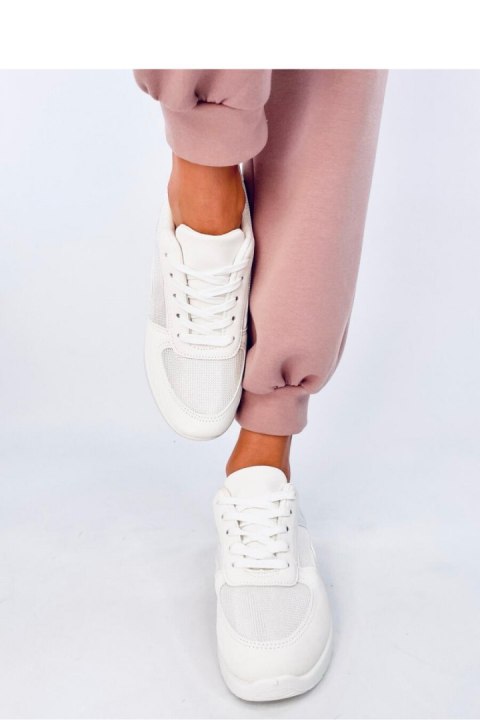 Sneakersy damskie leciutkie DOLEH WHITE - Inello Sneakersy damskie leciutkie DOLEH WHITE - Inello
