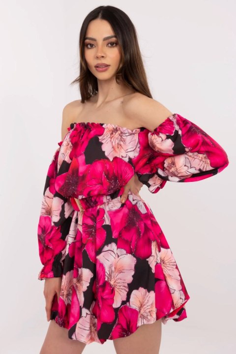 Sukienka Model MI-SK-A1447.84 Black/Pink - Italy Moda Sukienka Model MI-SK-A1447.84 Black/Pink - Italy Moda