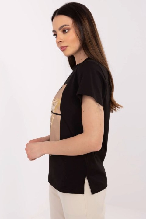 Tshirt Damski Model CLM-TS-1704.85 Black - Factory Price Tshirt Damski Model CLM-TS-1704.85 Black - Factory Price
