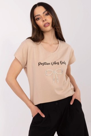 Tshirt Damski Model CLM-TS-1727.90 Camel - Factory Price