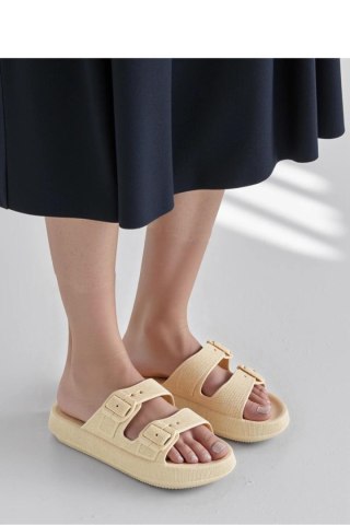 Sandał Klapki Model Beachy KBLS048TO-1 Beige - Inello