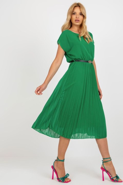 Sukienka Model DHJ-SK-8839-1.23X Dark Green - Italy Moda Sukienka Model DHJ-SK-8839-1.23X Dark Green - Italy Moda