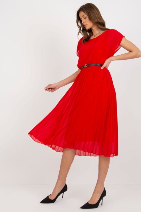 Sukienka Model DHJ-SK-8839-1.23X Red - Italy Moda Sukienka Model DHJ-SK-8839-1.23X Red - Italy Moda