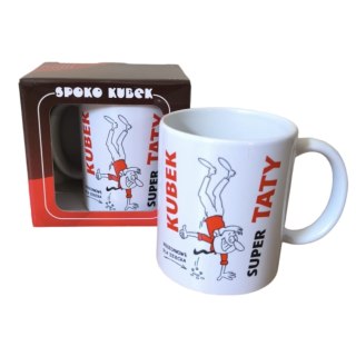 Kubek w ozdobnym opakowaniu Super Taty 300 ml